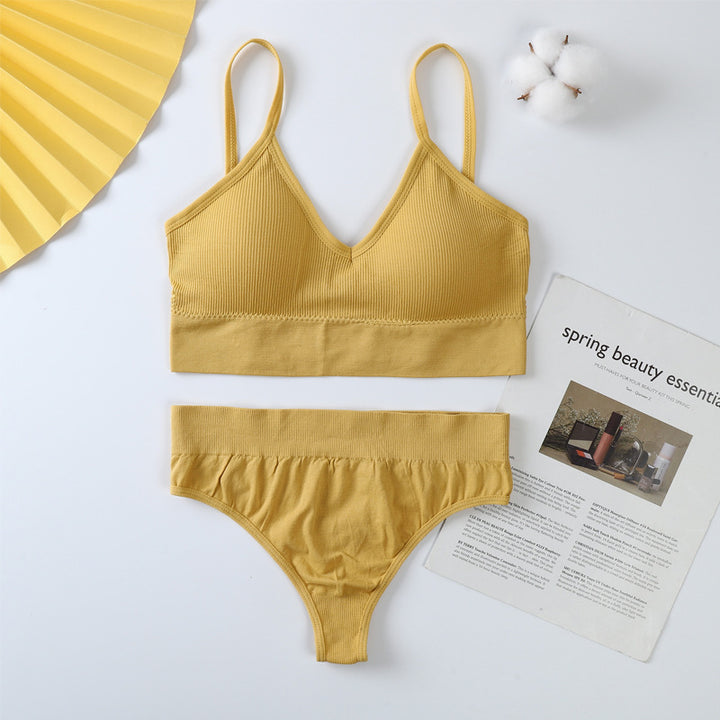 Push-Up Sports Bra & G-String Lingerie Set - Brauthentic