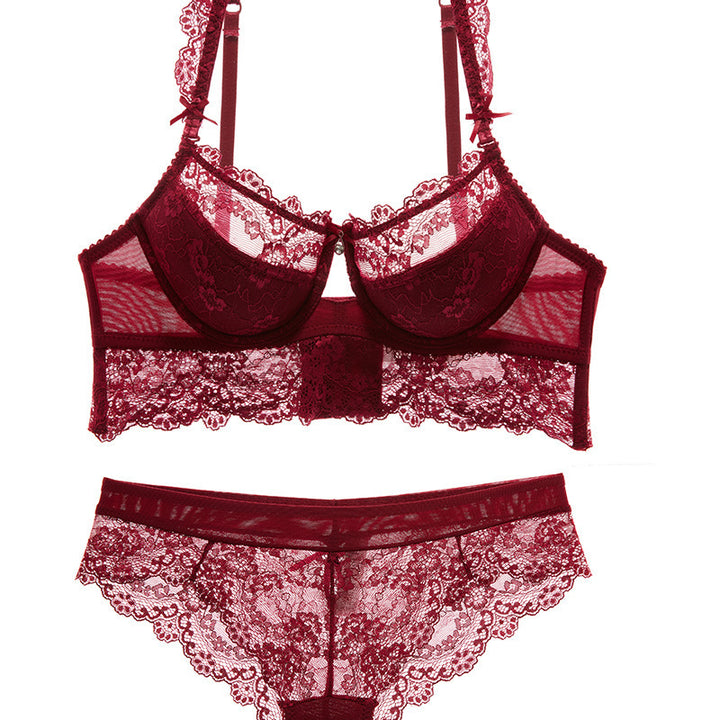 Sexy Mousse Women's Ultra-Thin Lace Bra Set - Brauthentic