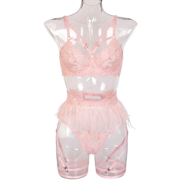 Lace Lingerie Three Piece Set - Brauthentic
