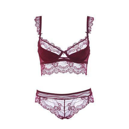 Sexy Mousse Women's Ultra-Thin Lace Bra Set - Brauthentic