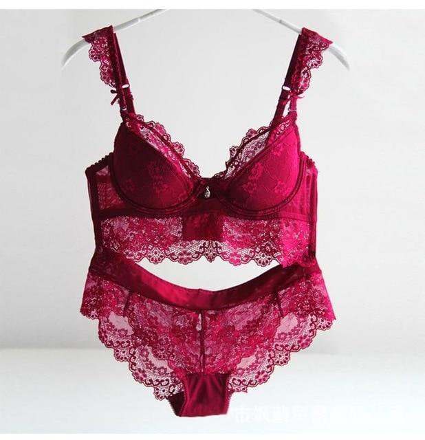 Sexy Mousse Women's Ultra-Thin Lace Bra Set - Brauthentic
