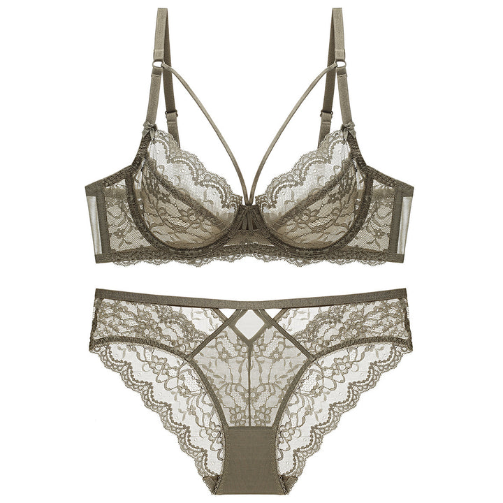 Non Padded Transparent Bra Set - Brauthentic