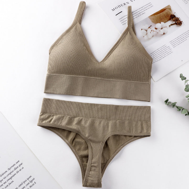 Push-Up Sports Bra & G-String Lingerie Set - Brauthentic