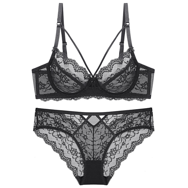 Non Padded Transparent Bra Set - Brauthentic