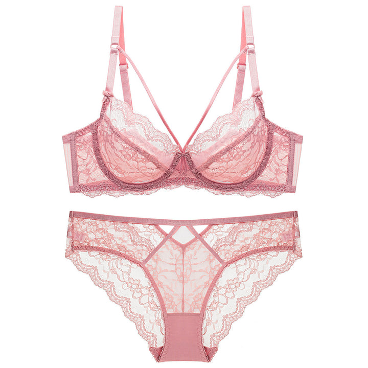 Non Padded Transparent Bra Set - Brauthentic