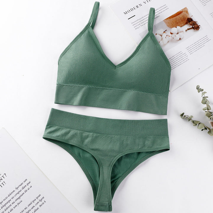 Push-Up Sports Bra & G-String Lingerie Set - Brauthentic