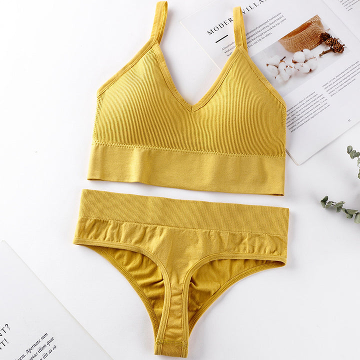 Push-Up Sports Bra & G-String Lingerie Set - Brauthentic